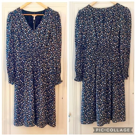 Rebecca Taylor Zelma Silk Ditsy Floral Dress NWT - Picture 1 of 7